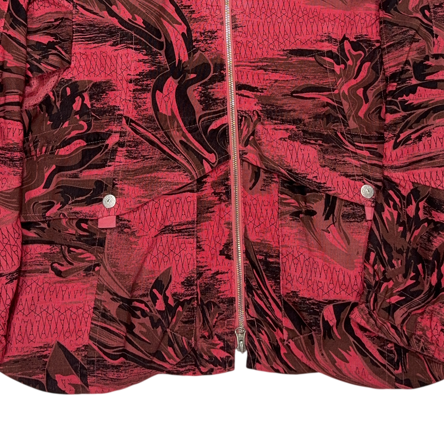 Stone Island Printed Shadow Linen Cordura - TC Pink Hooded Jacket