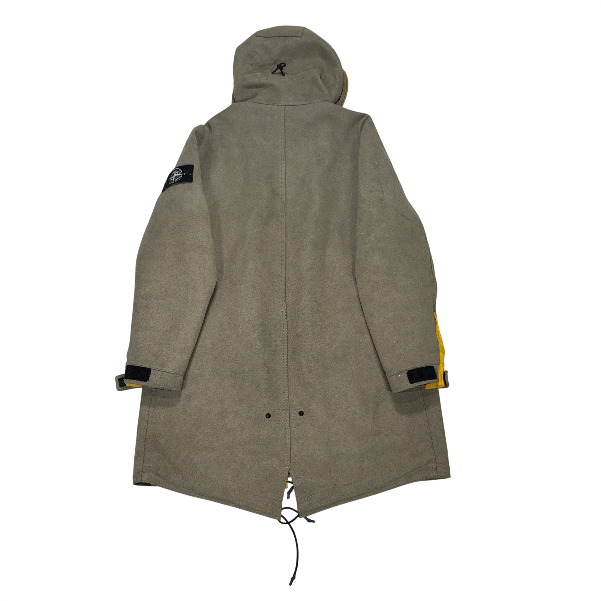 Stone Island Man Made Suede Grey Coats