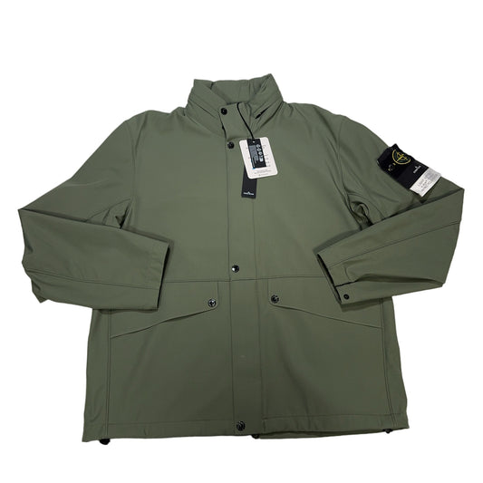 Stone Island Light Soft Shell-R e.dye Jacket – Green