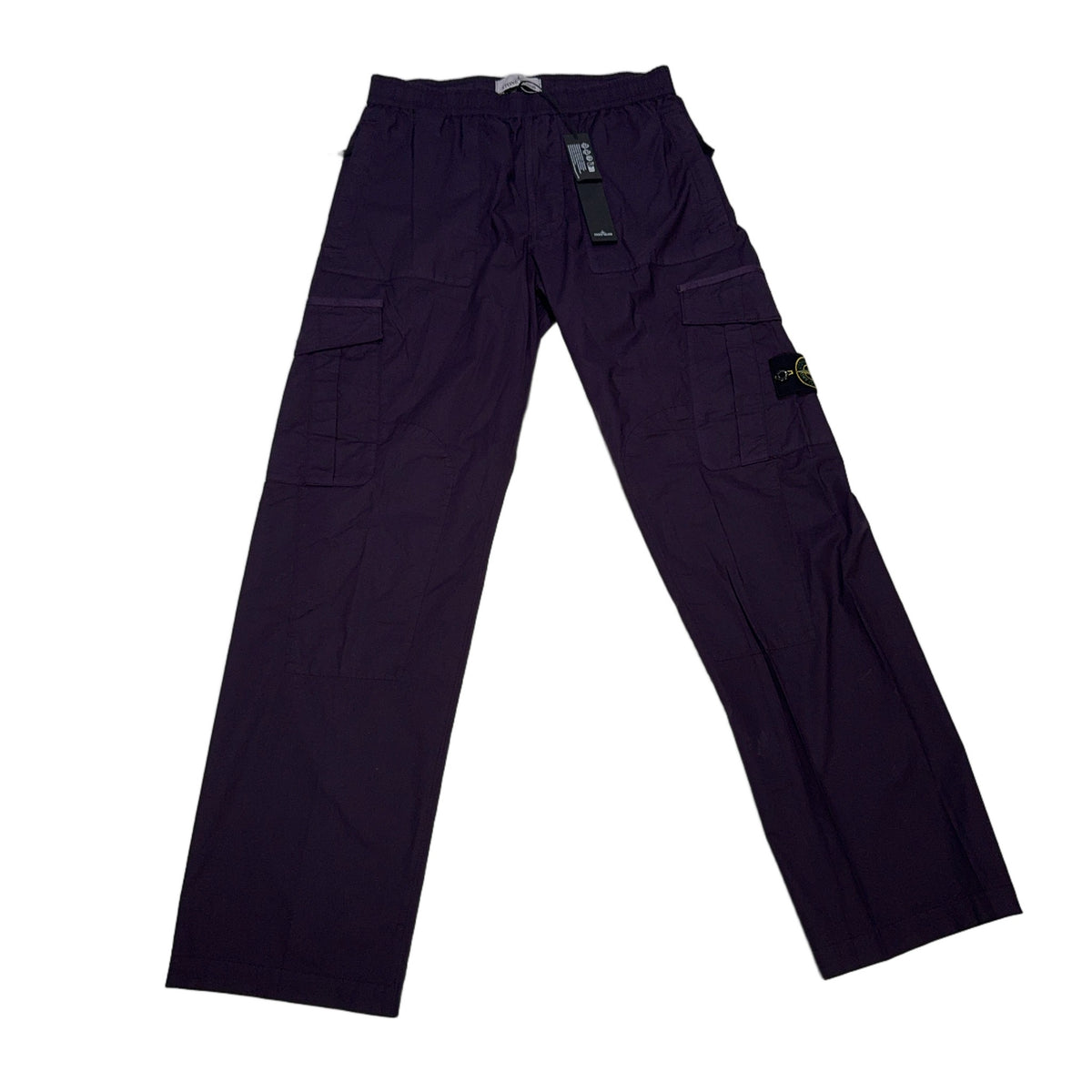 Stone Island Straight Leg Cargo Trousers – Purple
