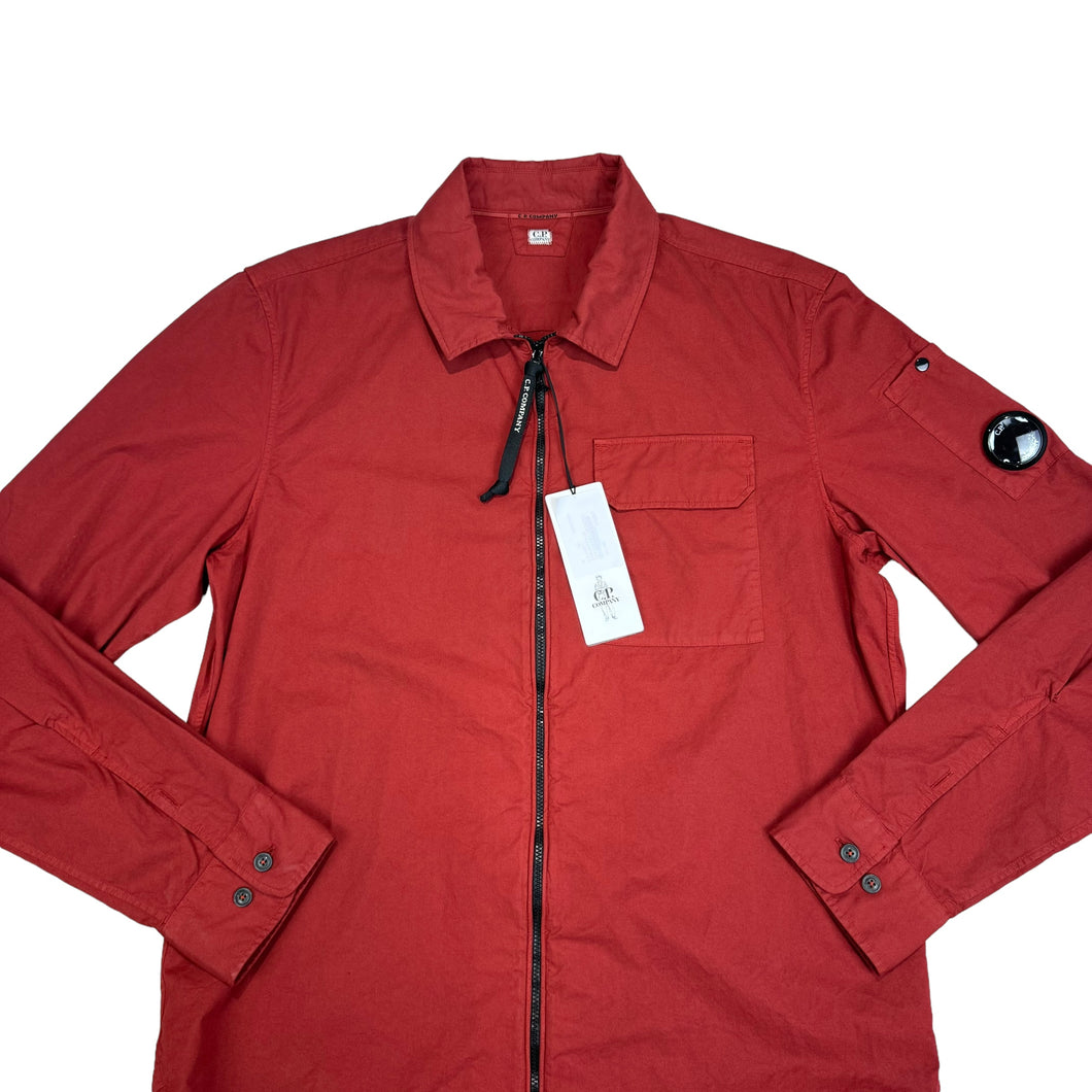 CP Company Ketchup Red Classic-Goggle Overshirt Jacket