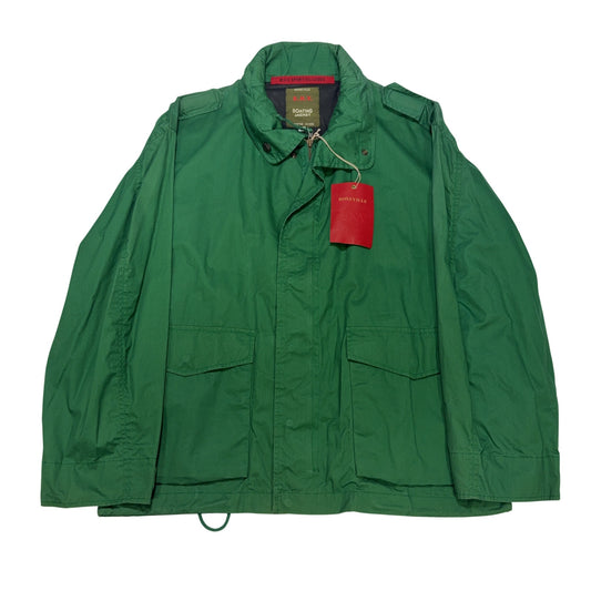 Boneville 1992 Cotton Boating Jacket With Tuck Away Hood Green Jacket