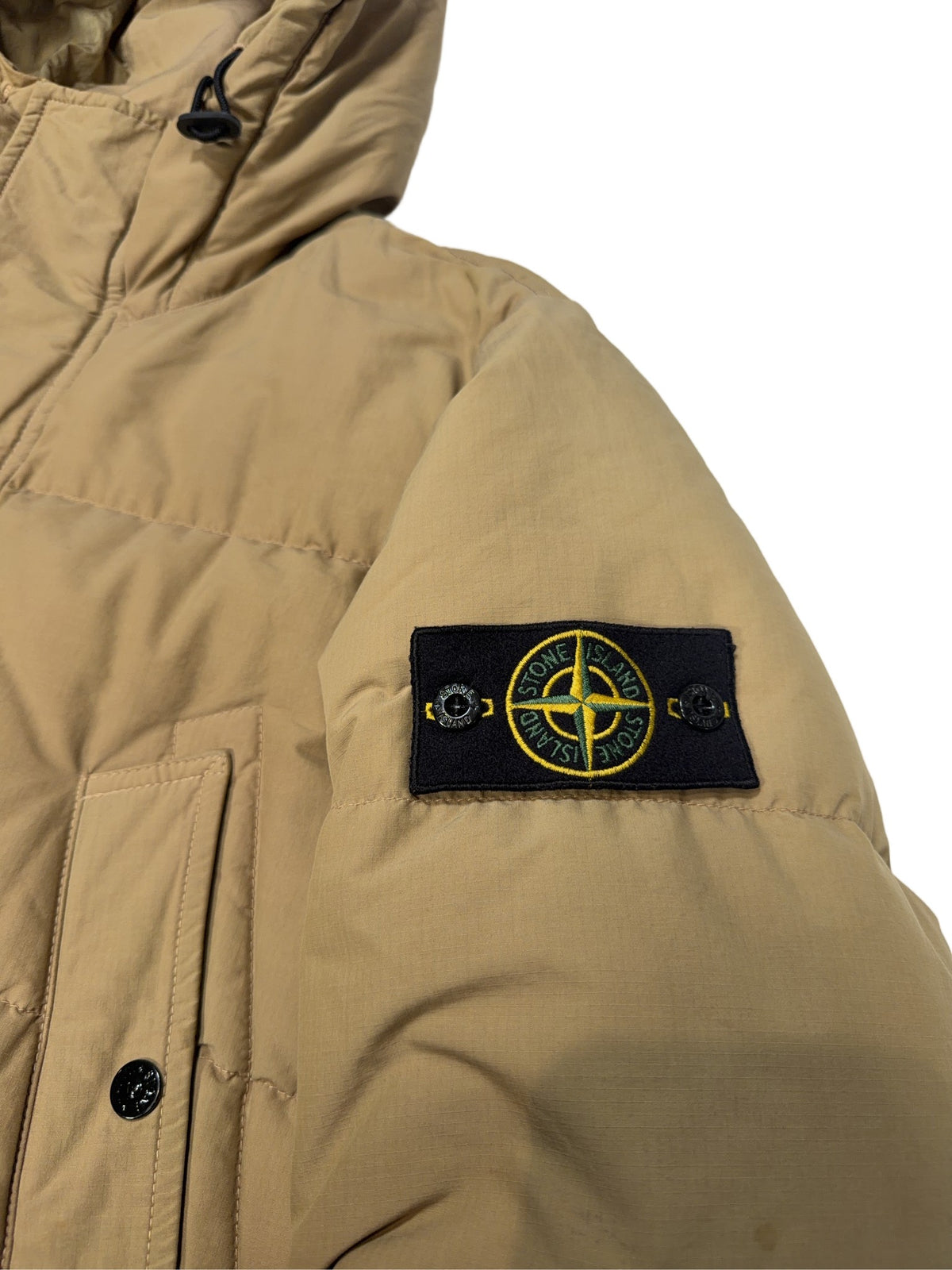 Stone Island Hooded Puffer Parka – Brown