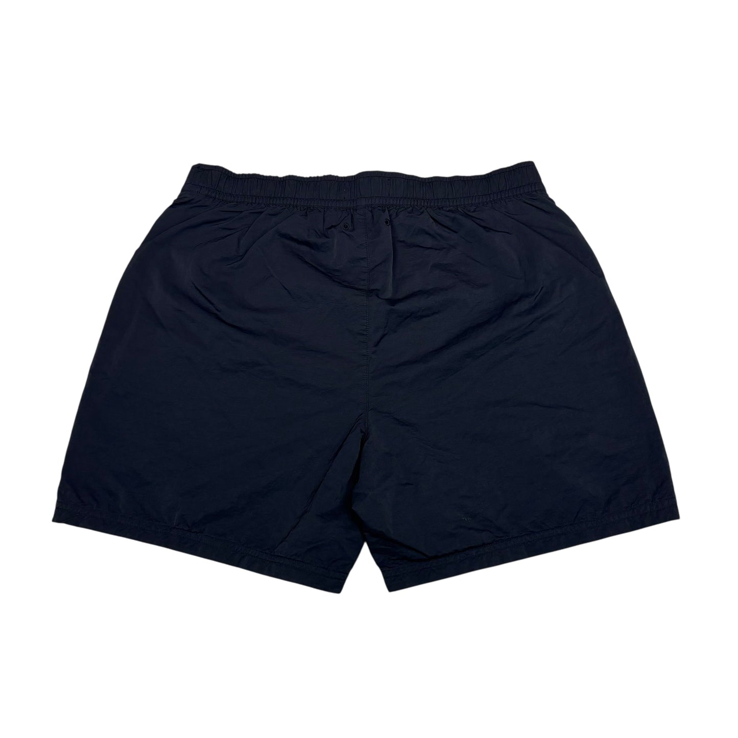 Stone Island Navy Blue Logo Spell Out Swim Shorts