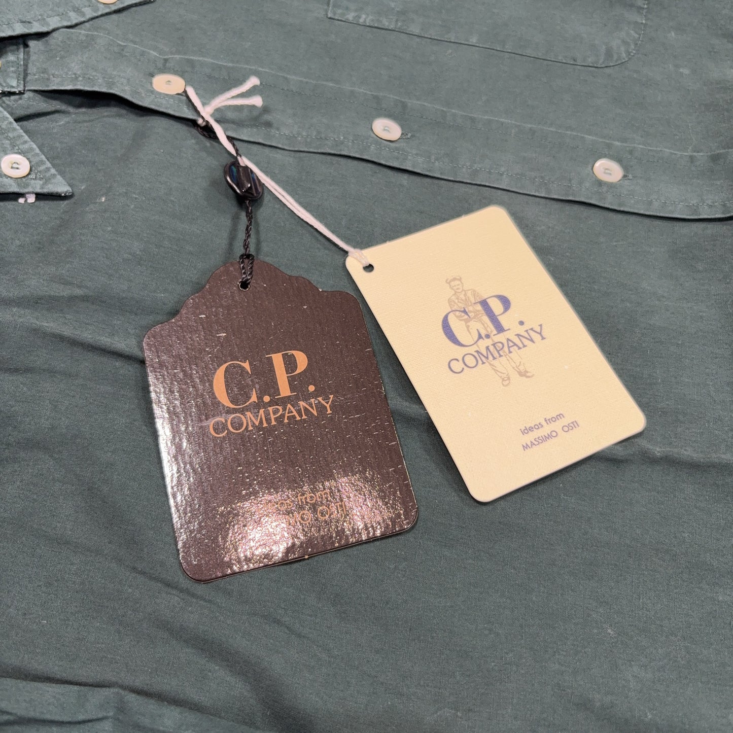 Chinese Cp Company 1992 Shirt Green Tops
