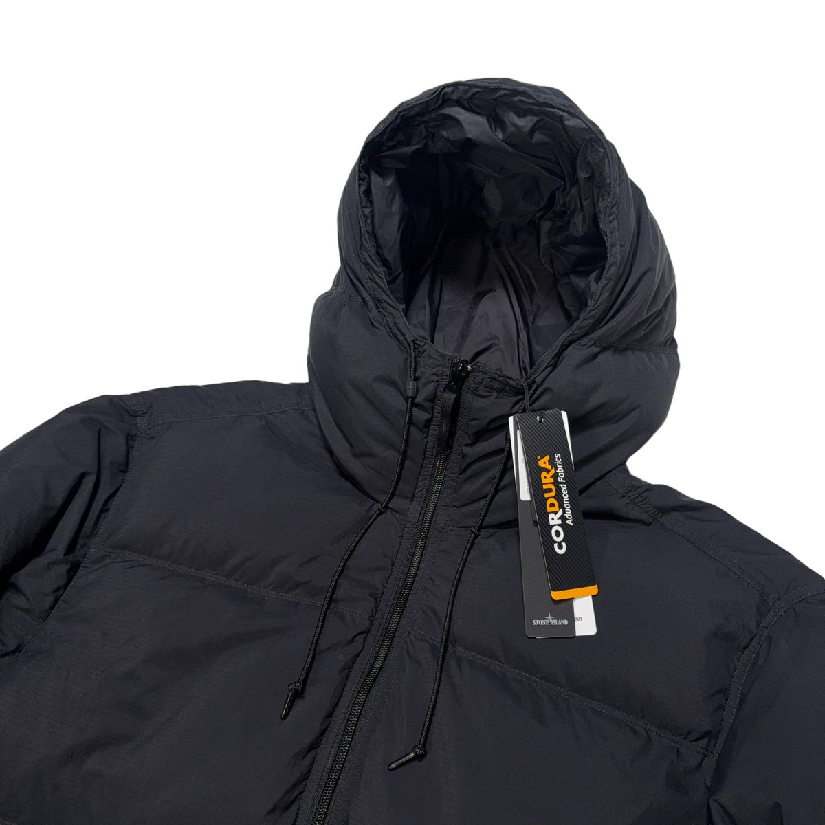 Stone Island Matt Ripstop Cordura Hooded Puffer Jacket – Black