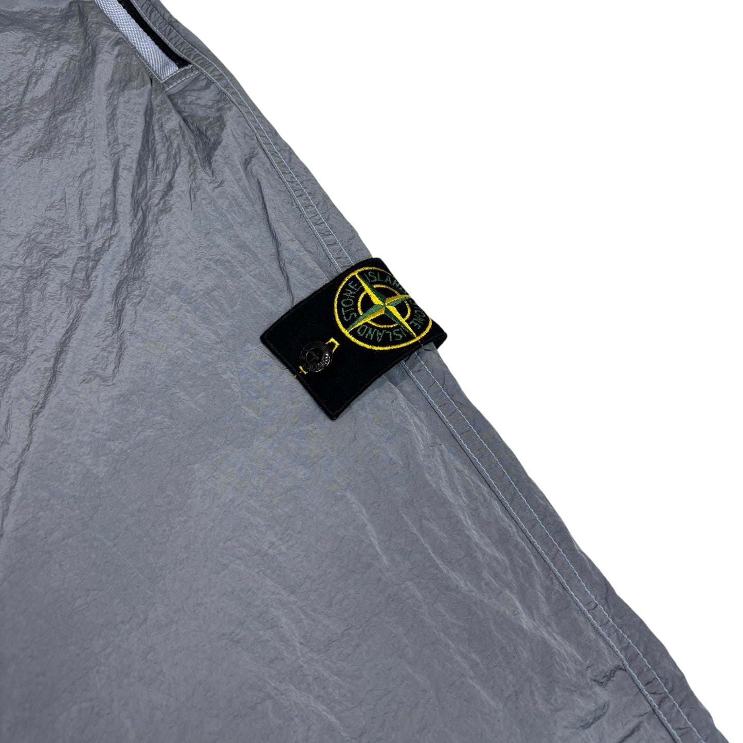 Stone Island Avio Blue Nylon Metal Compass-Patch Trousers