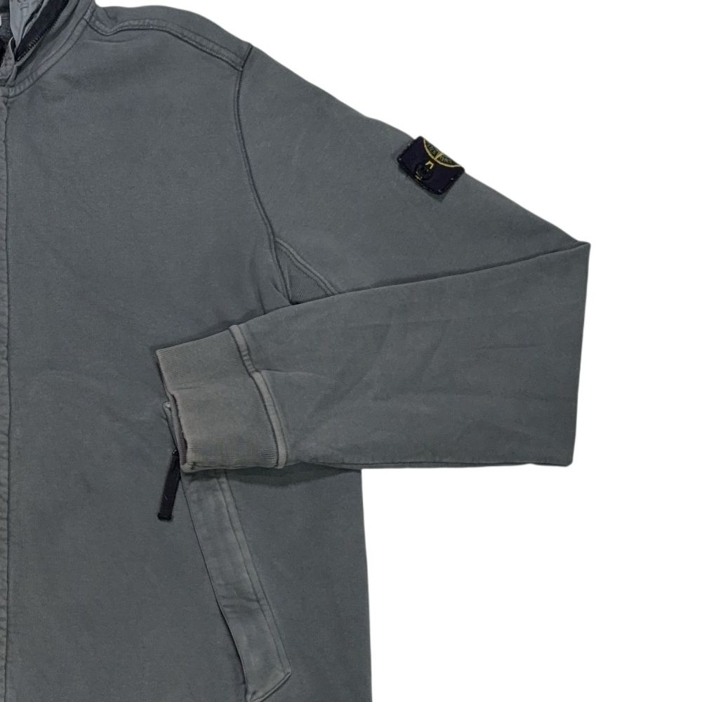 Stone Island With Tuck Away Hood Grey Hoodie