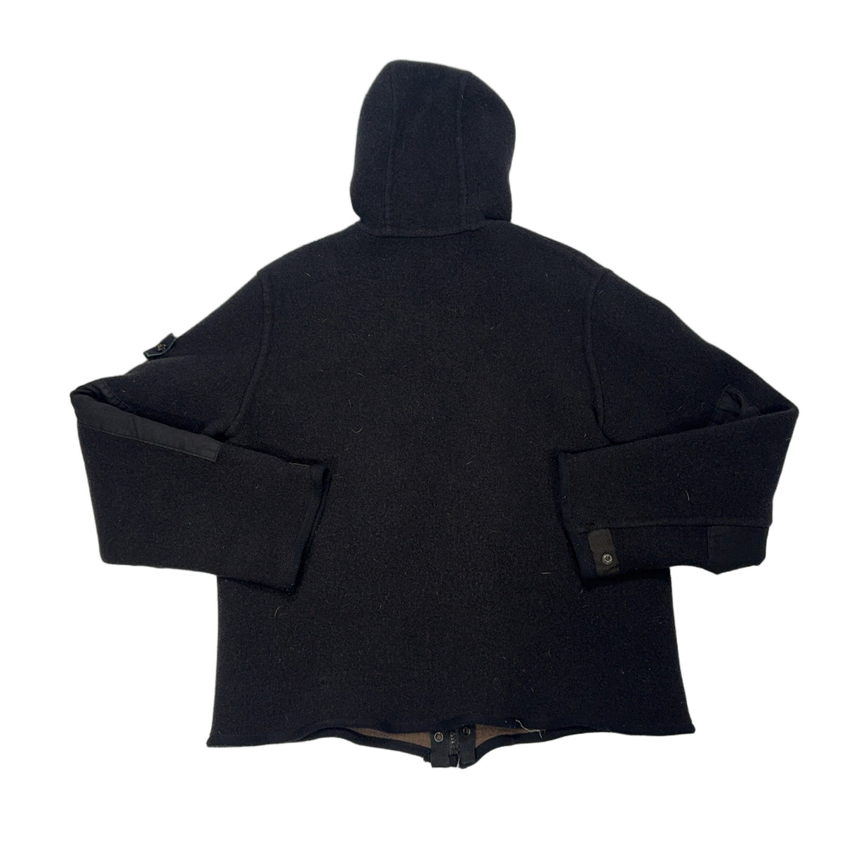 Stone Island Fleece Reversible Panel Hooded Fleece Jacket – Brown