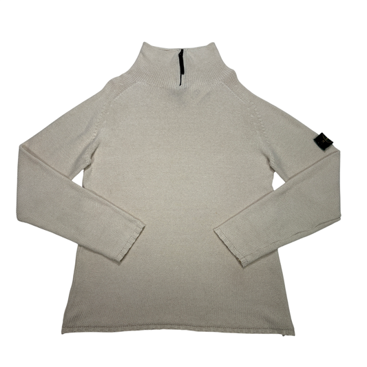 Stone Island Knit Green Edge Beige Jumpers