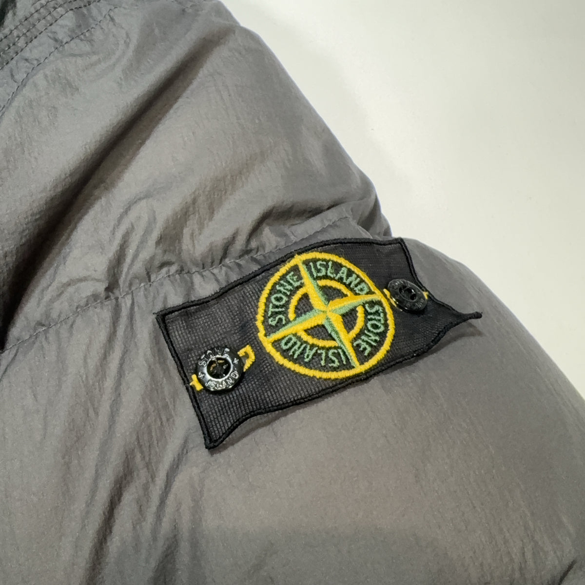 Stone Island Reversible Mesh Badge Grey Coat