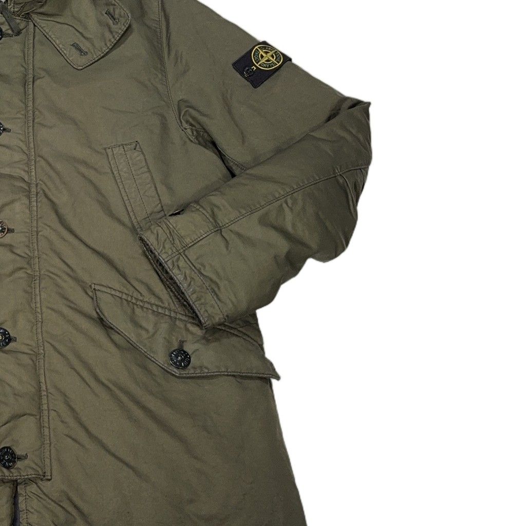 Stone Island Fleece-Lined David TC Hooded Parka – Green