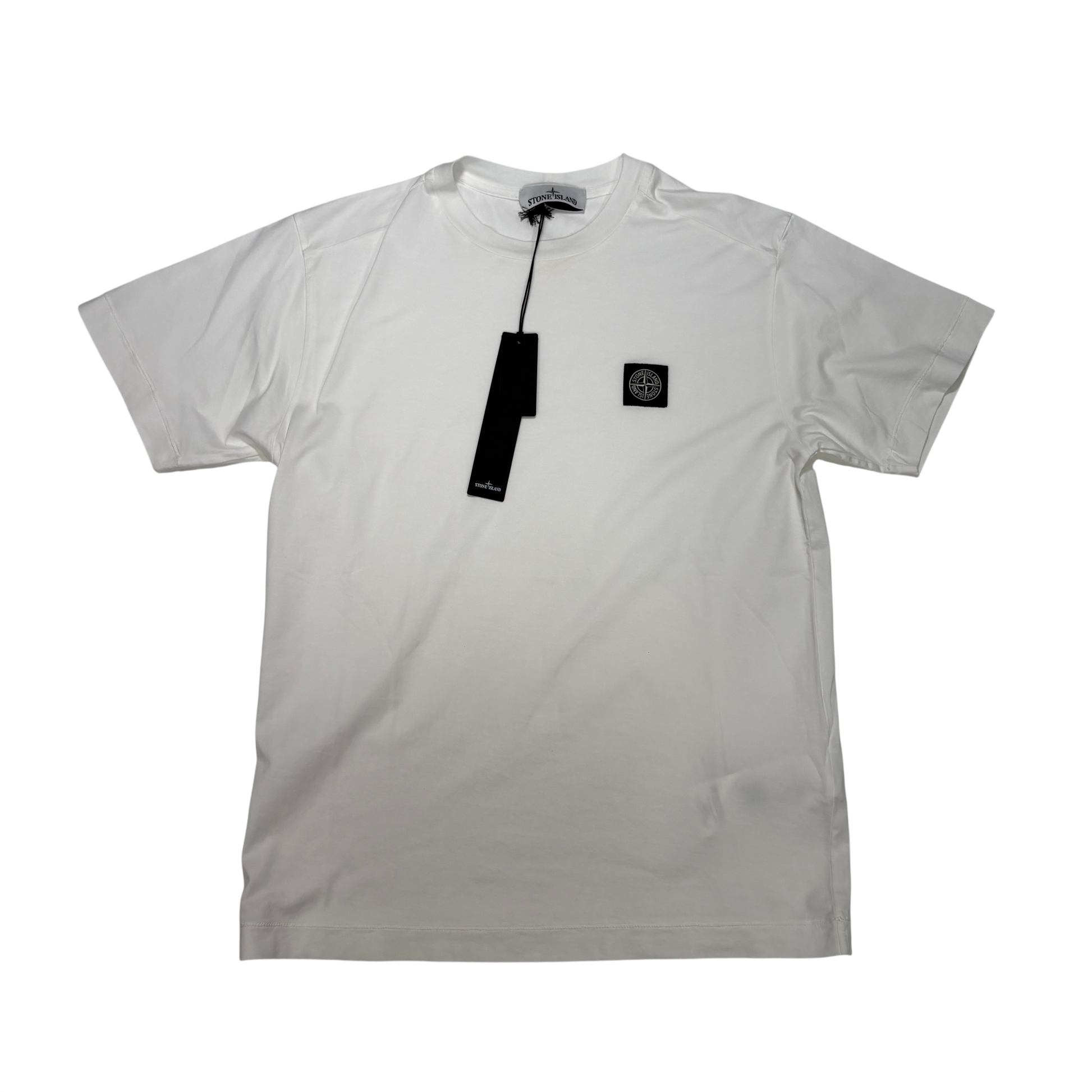 Stone Island Logo Patch White T-shirt