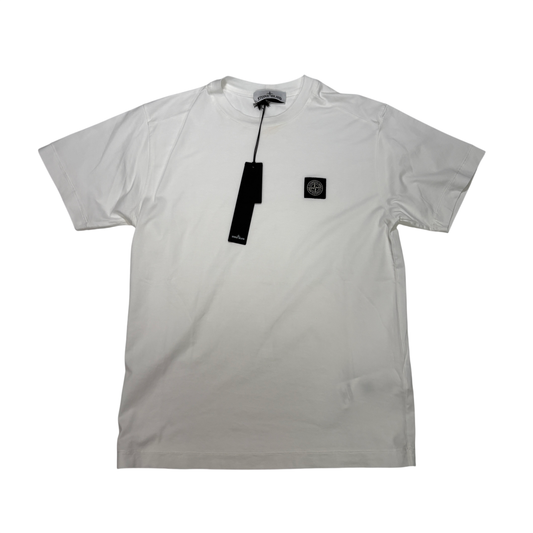 Stone Island Logo Patch White T-shirt