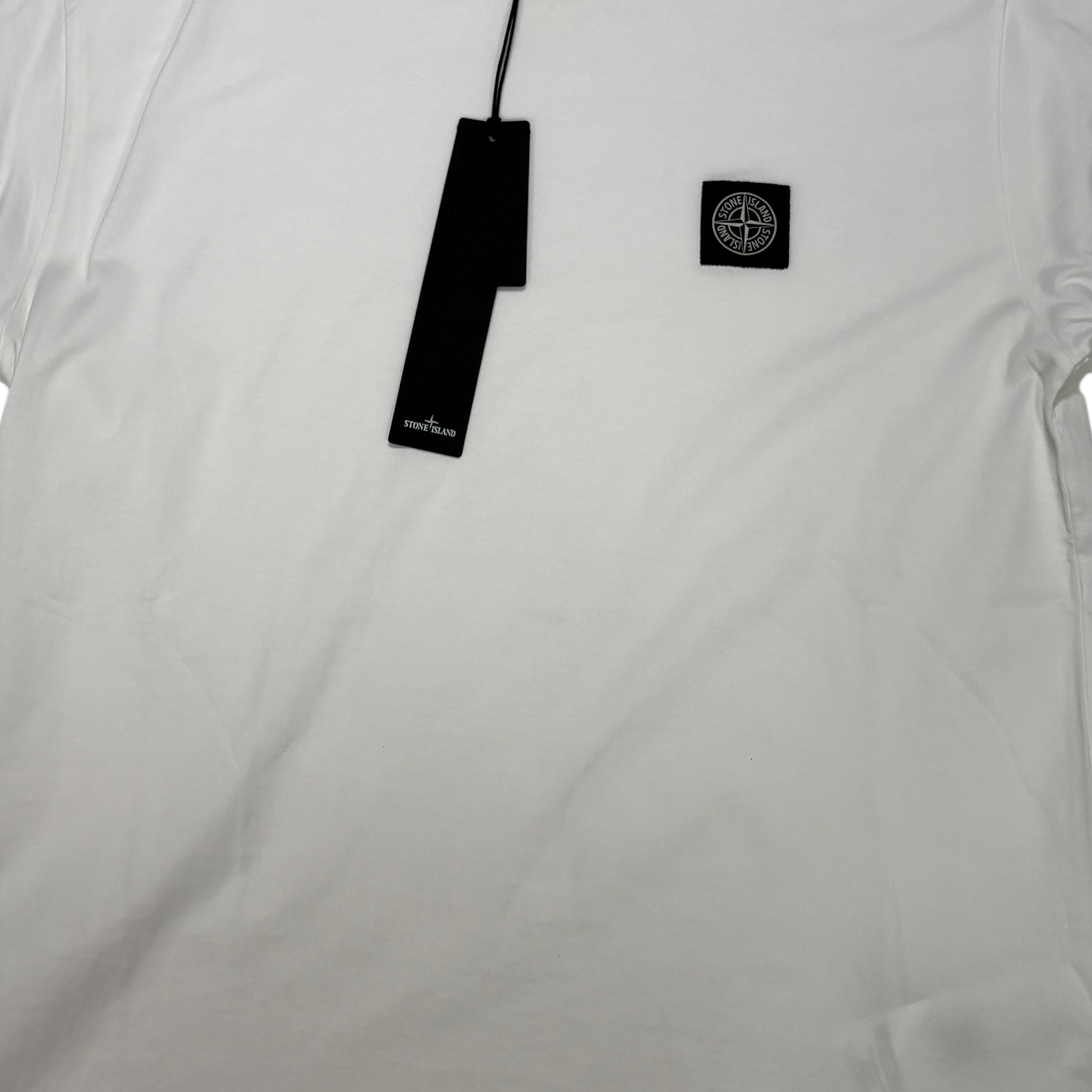 Stone Island Logo Patch White T-shirt