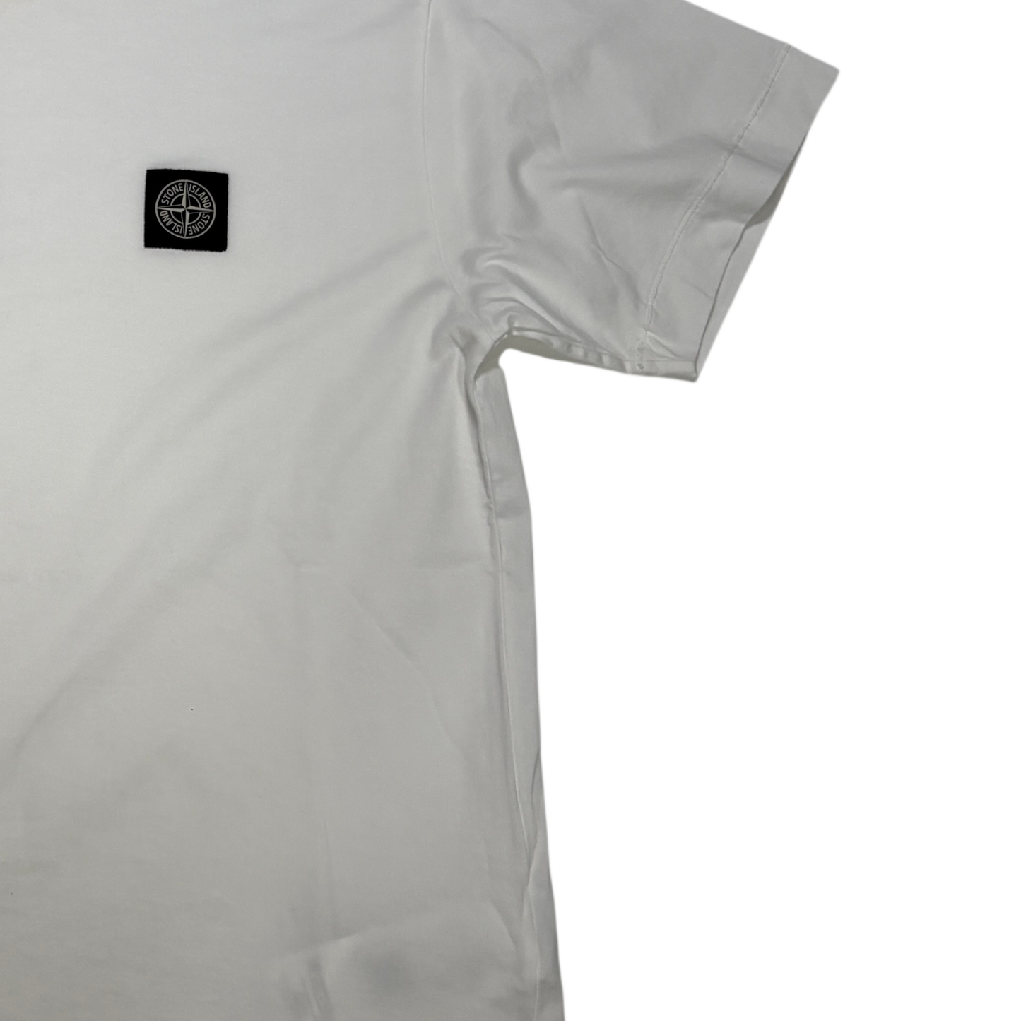 Stone Island Logo Patch White T-shirt