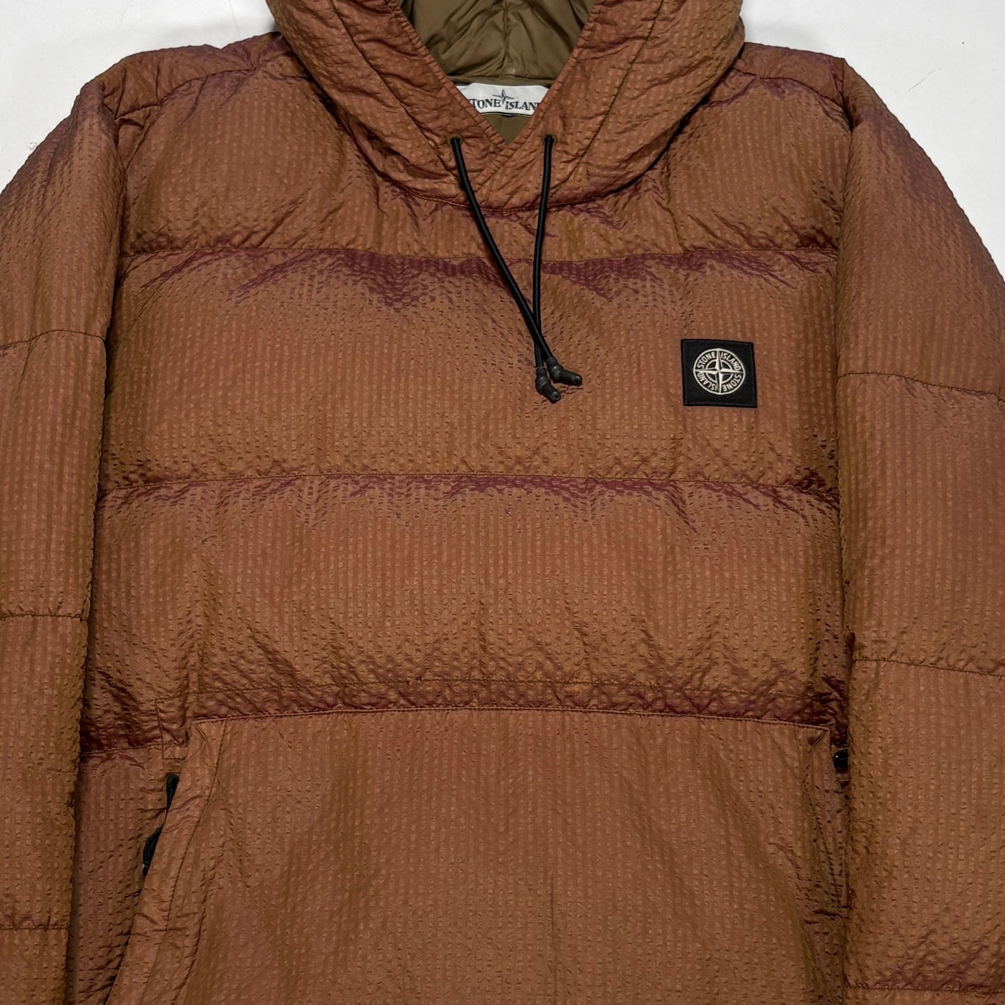 Stone Island Poly - Colour Frame Down-TC Brown Puffer Jacket
