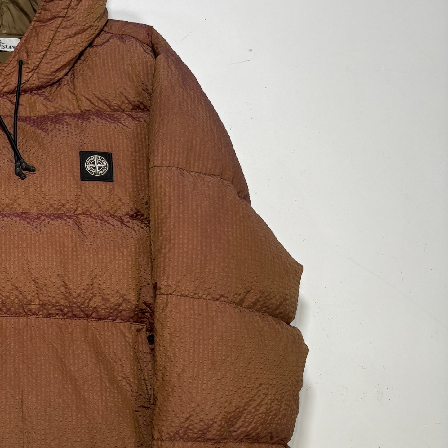 Stone Island Poly - Colour Frame Down-TC Brown Puffer Jacket