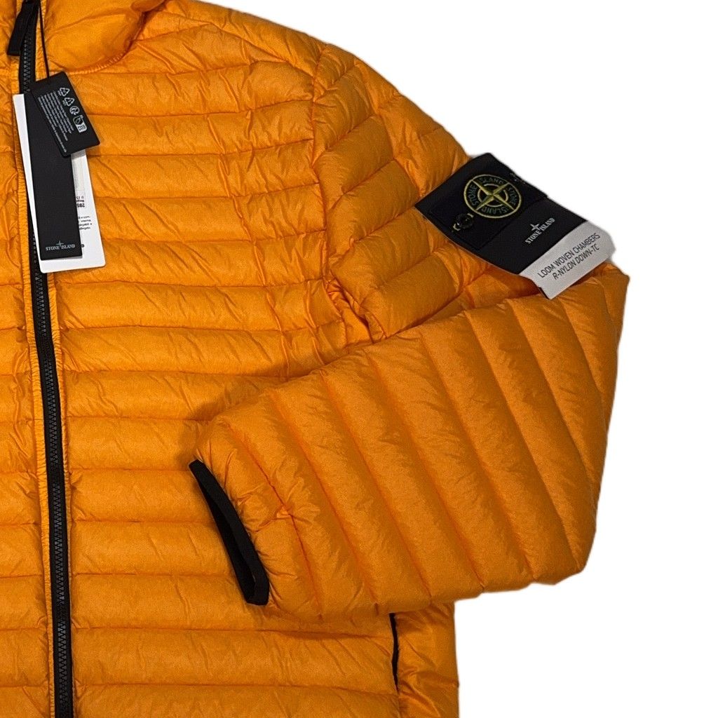 Stone Island Loom Woven Chambers R-Nylon Down-TC Hooded Jacket – Orange