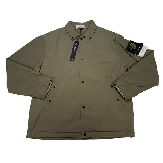 Stone Island Light Compact Touch Poly-TC Coach Jacket – Green