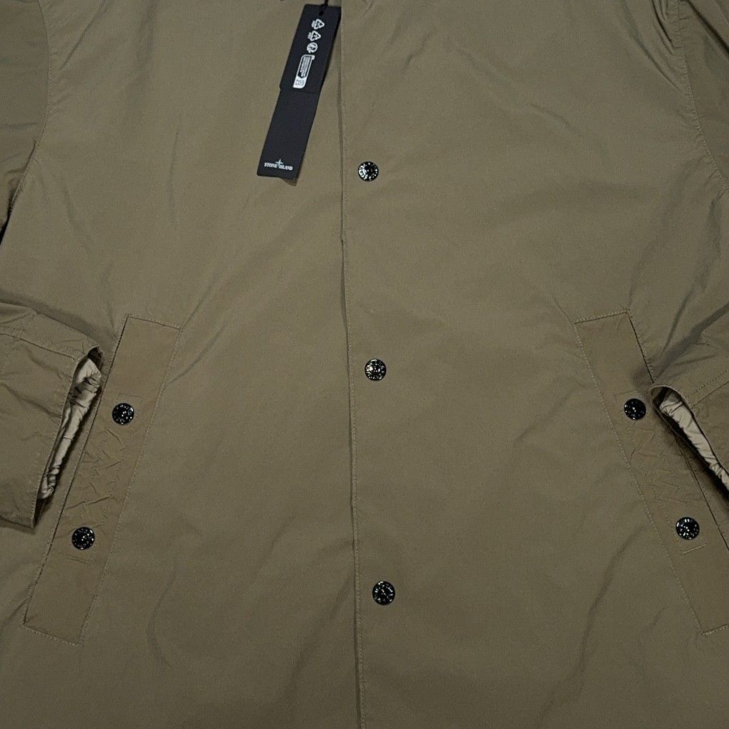 Stone Island Light Compact Touch Poly-TC Coach Jacket – Green