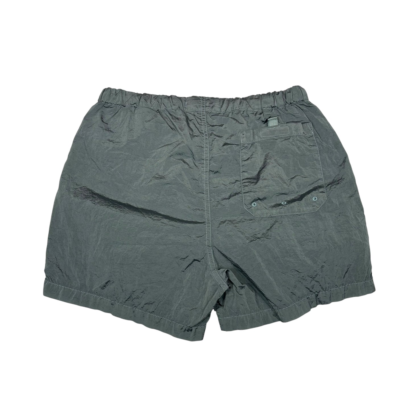 Stone Island Sky Blue Nylon Metal Patch Logo Swim Shorts