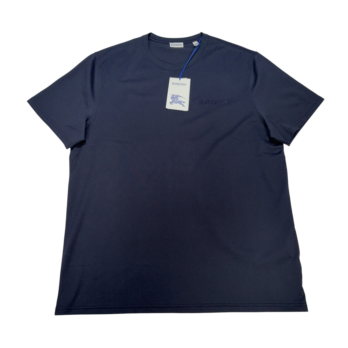 Burberry Embroidered Logo Navy T-shirt