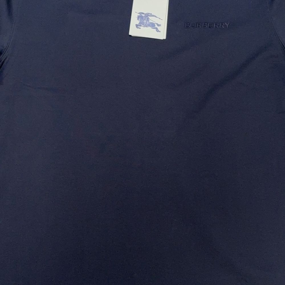 Burberry Embroidered Logo Navy T-shirt