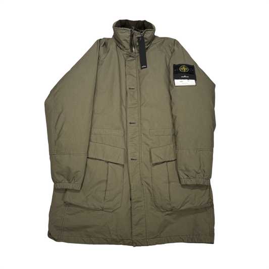 Stone Island Green David-TC Coat