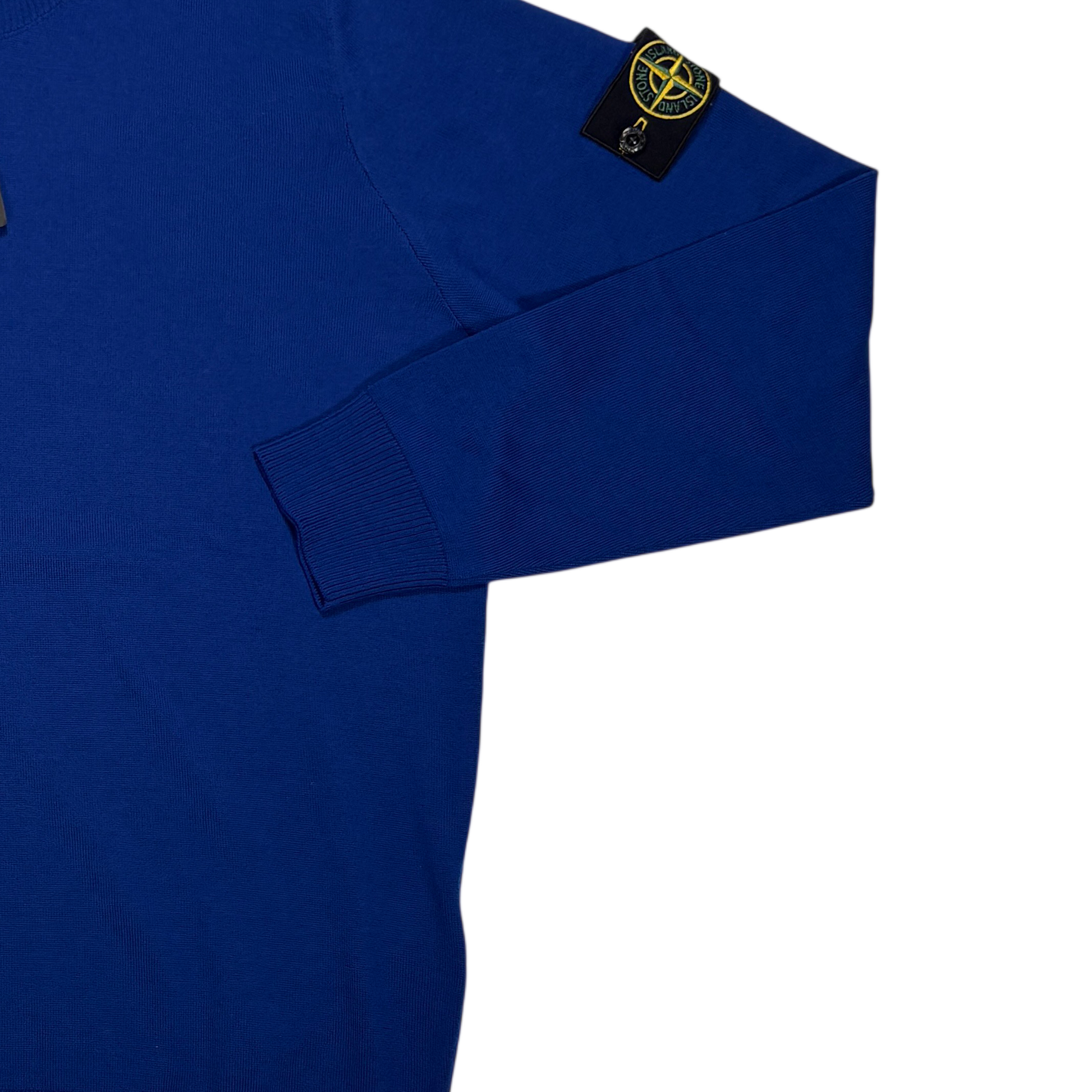 Stone Island Blue Compass Patch Turtle Neck Jumpers