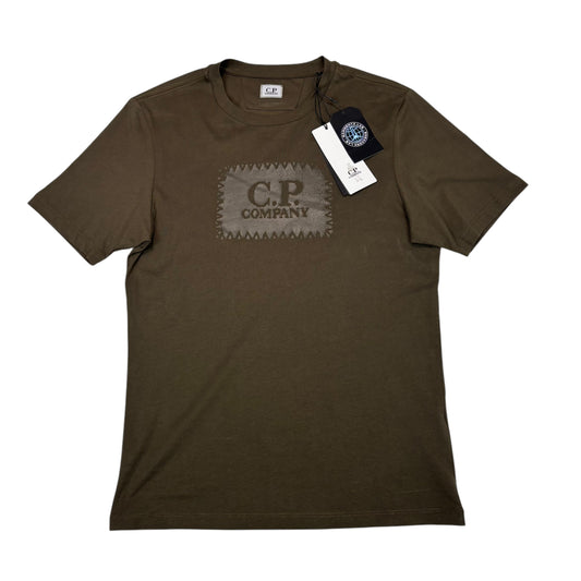 CP Company Duck Green Box Print Spell Out TShirt
