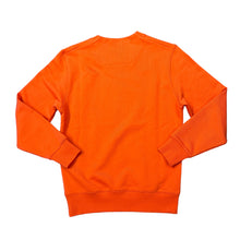 Load image into Gallery viewer, CP Company Orange embroidered-Logo Crew Neck Jumper
