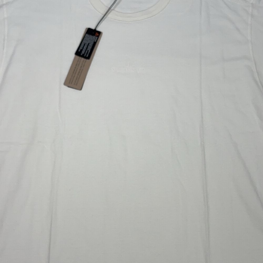 Stone Island Embroidered Logo White T-shirt