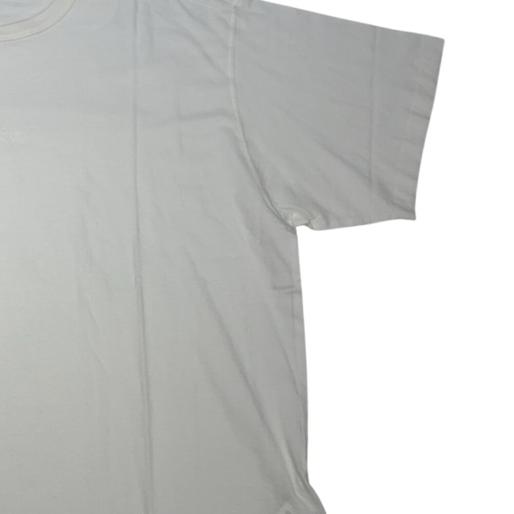 Stone Island Embroidered Logo White T-shirt