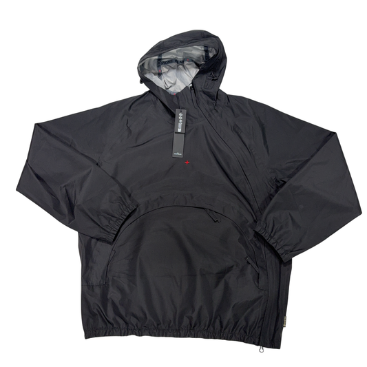 Stone Island 3L Gore-Tex In Recycled Polyester Black Hooded Jacket