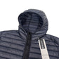 Stone Island Loom Woven Chambers Hooded Quilted Puffer Jacket – Navy