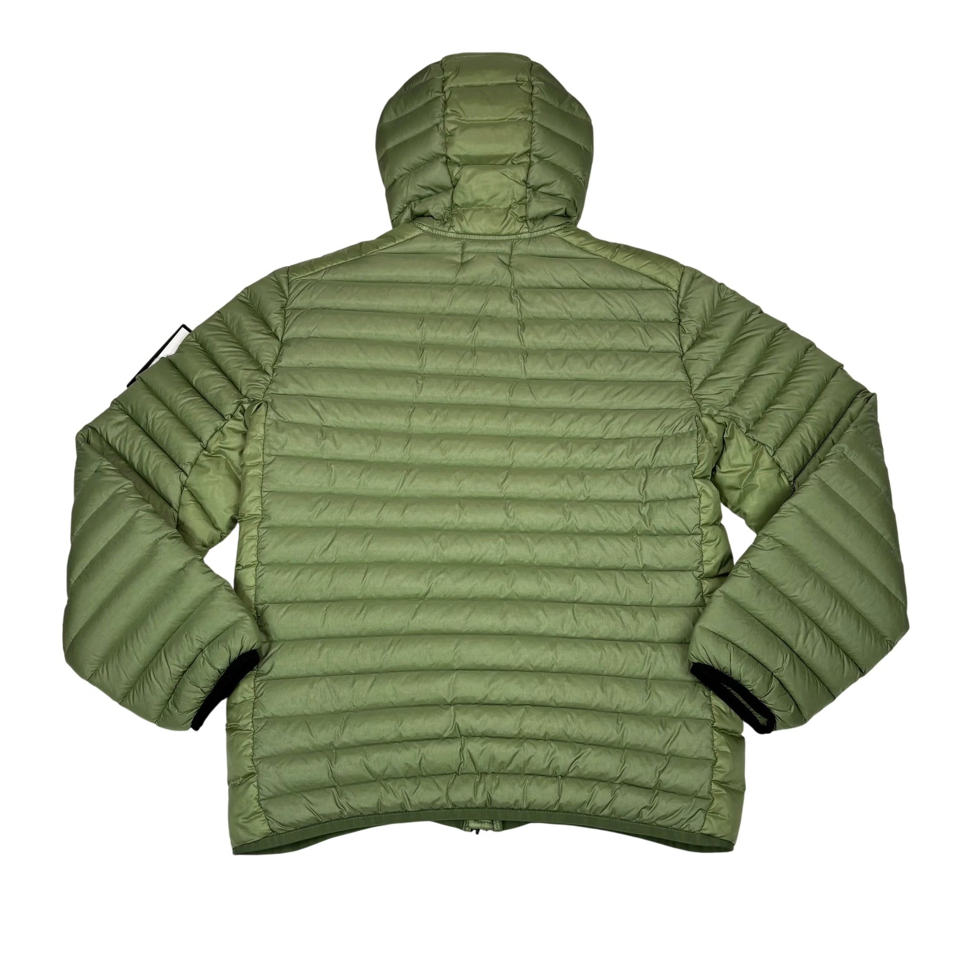 Stone Island Green Loom Woven Chambers R-Nylon Down-TC Puffer Jacket
