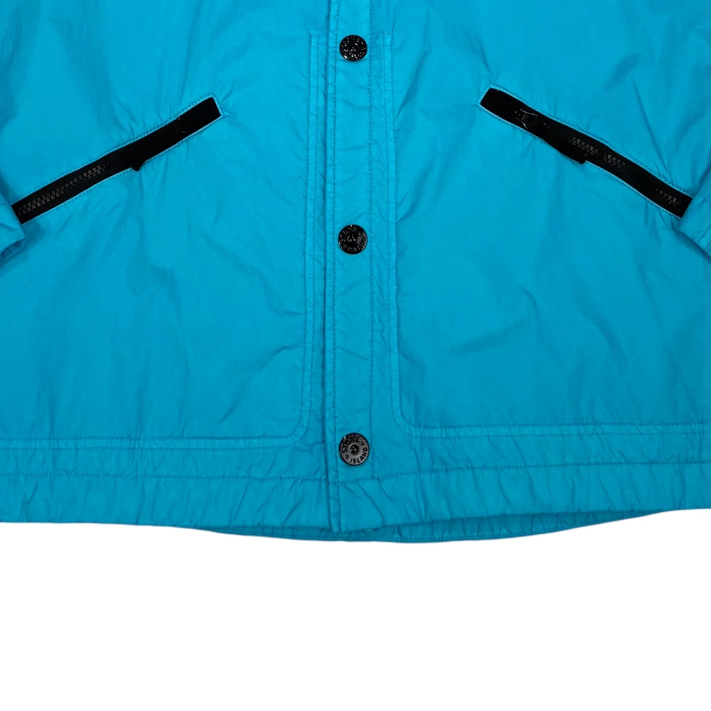 Stone Island Blue Garment Dyed Crinkle Reps NY with Primaolft Alfa Technology