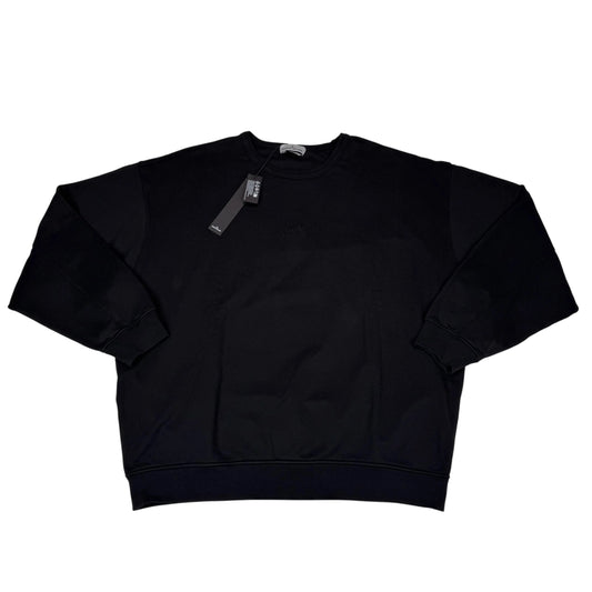 Stone Island Black Embroidered Logo Spell Out Jumper