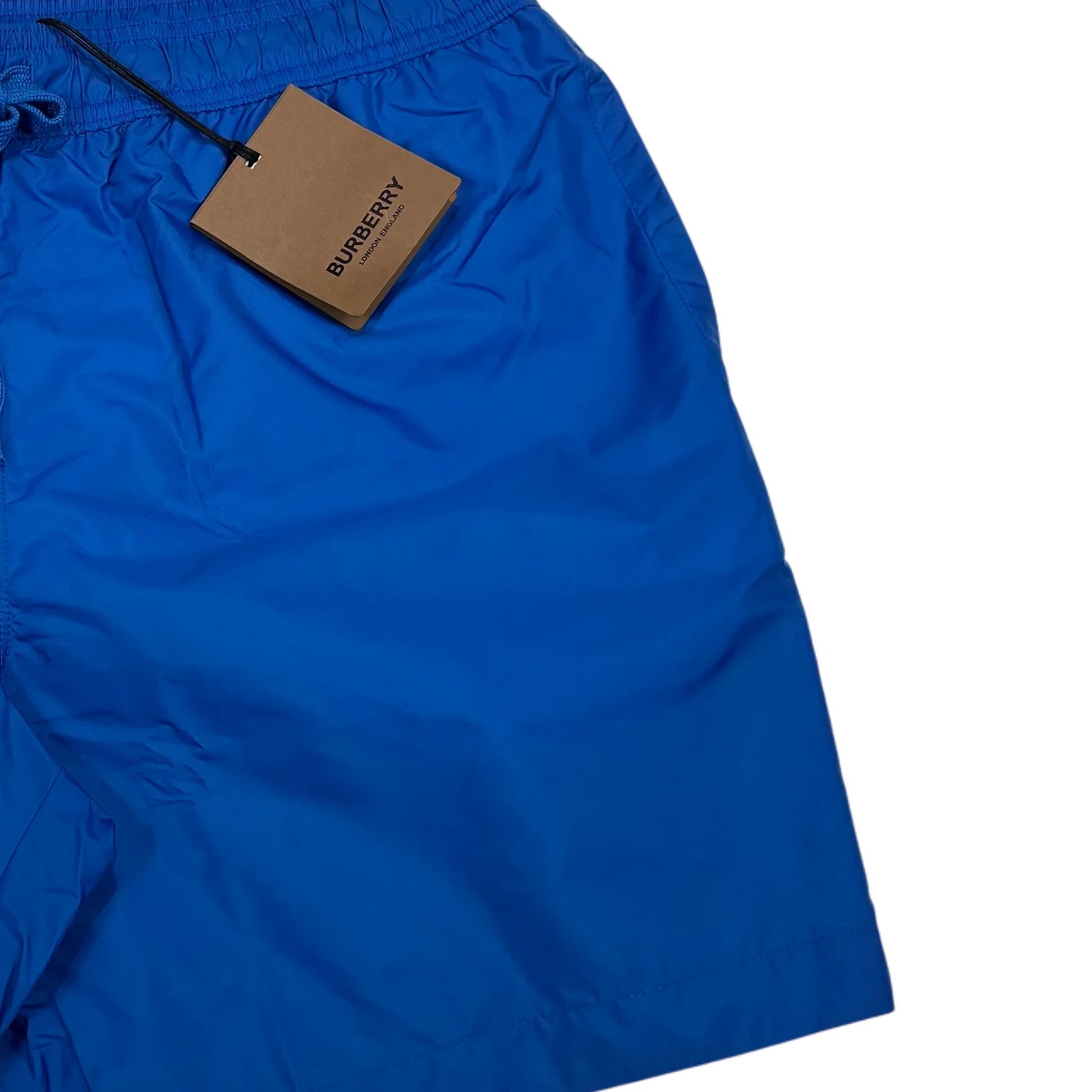 Burberry Spell Out Logo Swim Shorts Blue