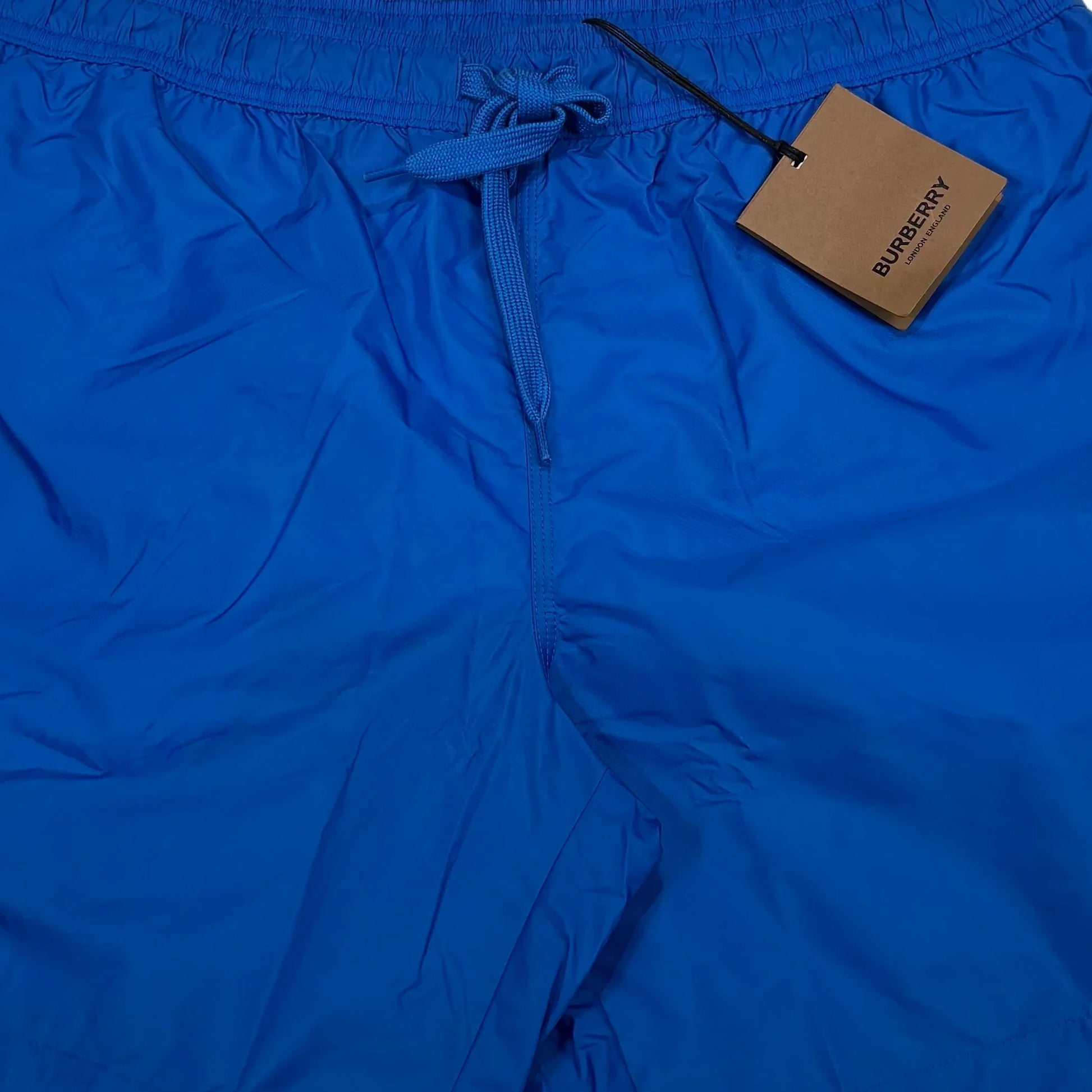 Burberry Spell Out Logo Swim Shorts Blue
