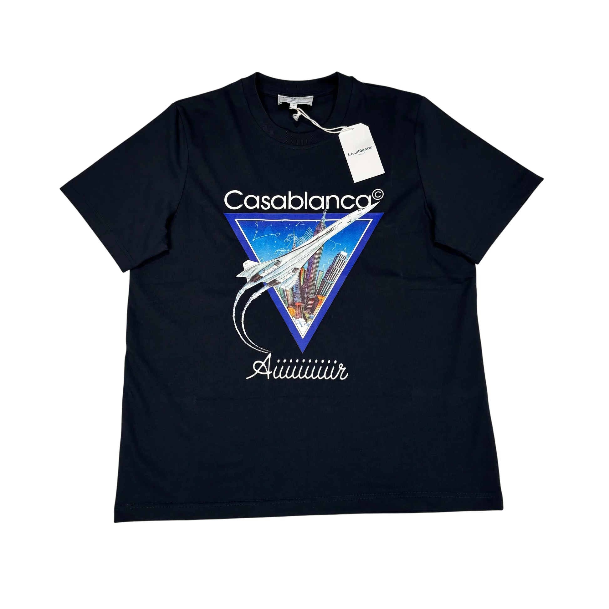 Casablanca Aiiiiir Printed T-shirt Navy