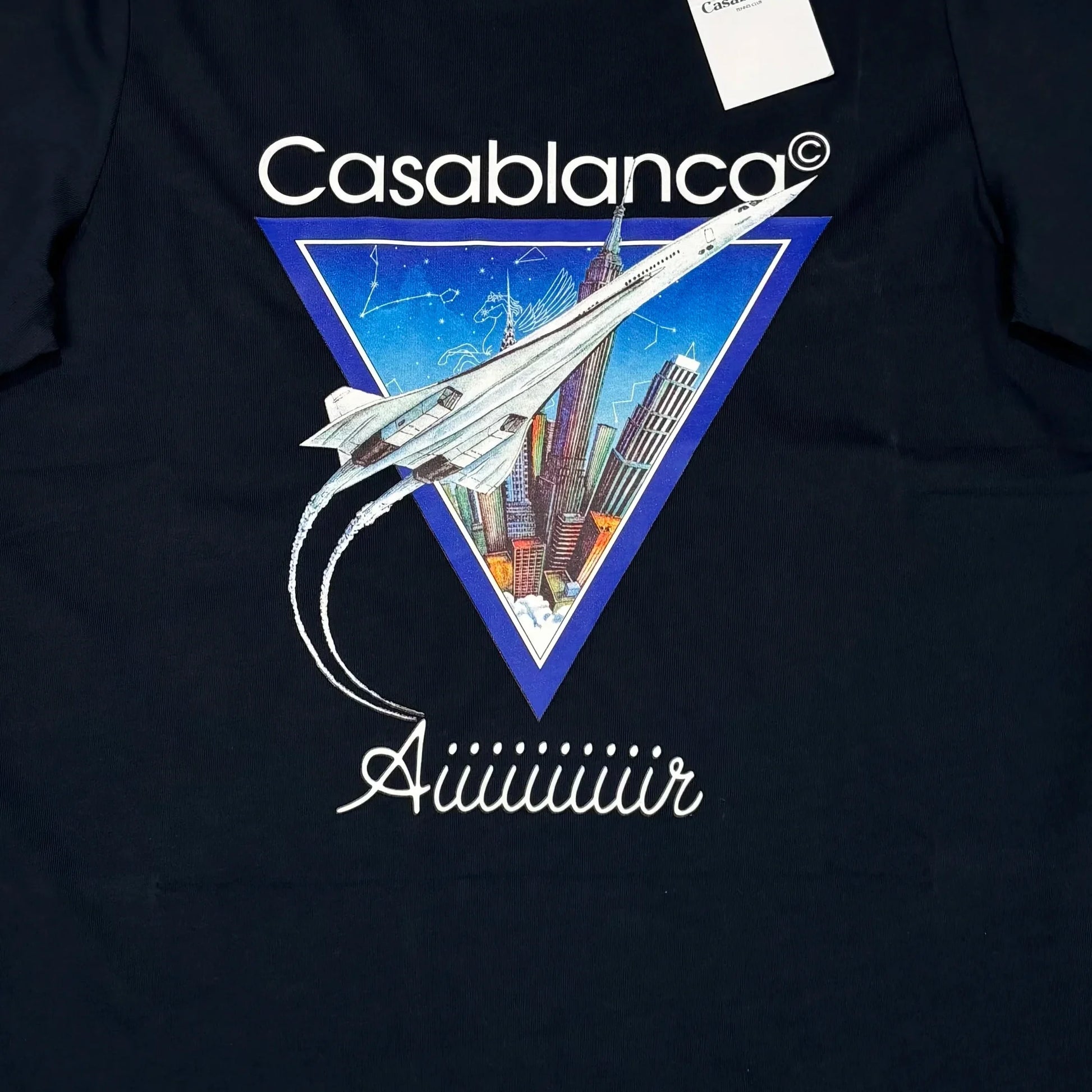 Casablanca Aiiiiir Printed T-shirt Navy