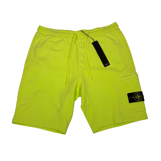 Stone Island Yellow Cotton Shorts