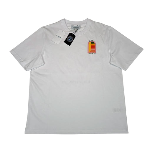 Casablanca Gradient Arch Logo T-shirt White