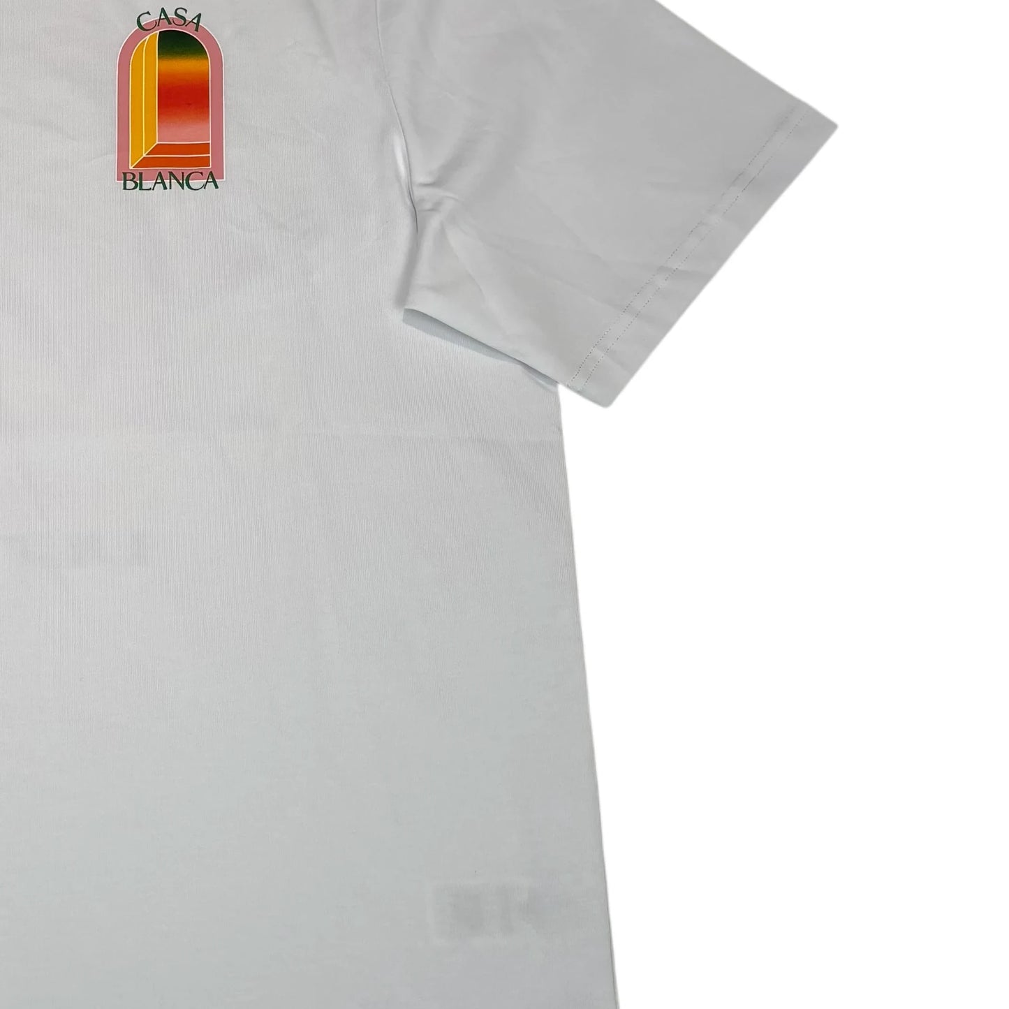 Casablanca Gradient Arch Logo T-shirt White