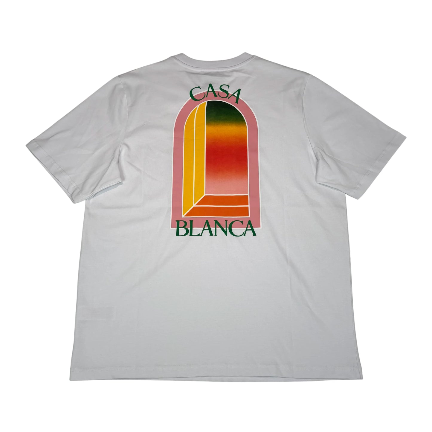 Casablanca Gradient Arch Logo T-shirt White