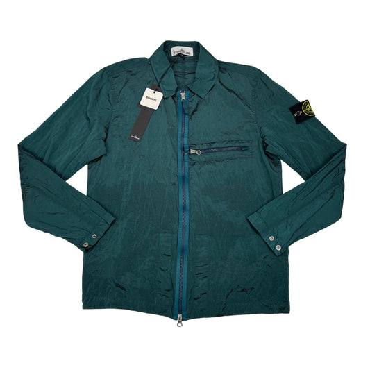 Stone Island Green Zip-up Nylon Metal Jacket Jacket