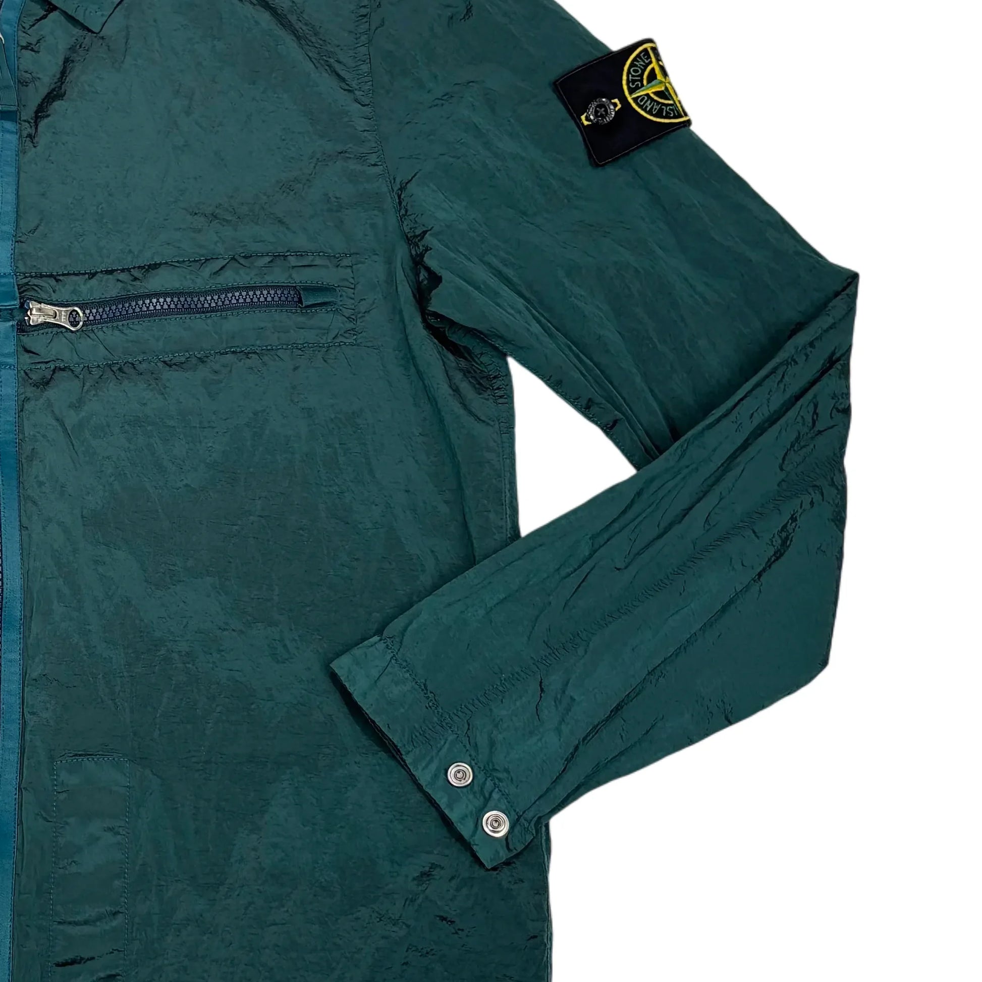 Stone Island Green Zip-up Nylon Metal Jacket Jacket
