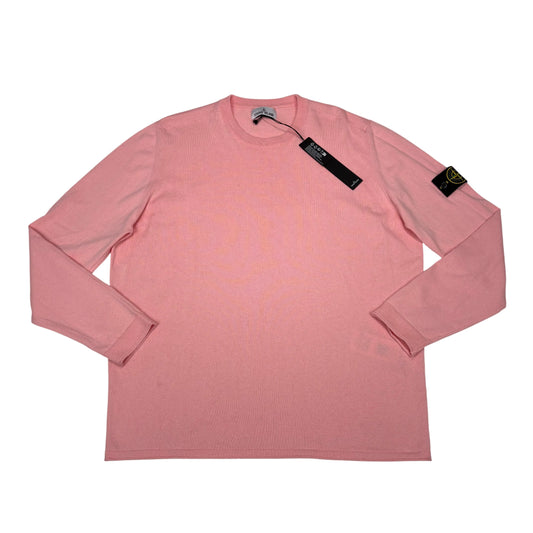 Stone Island Pink Crew Neck Jumper